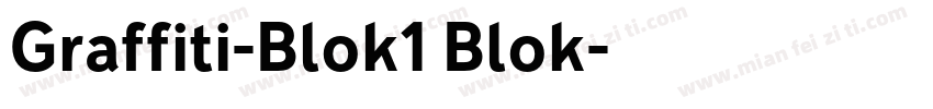 Graffiti-Blok1 Blok字体转换